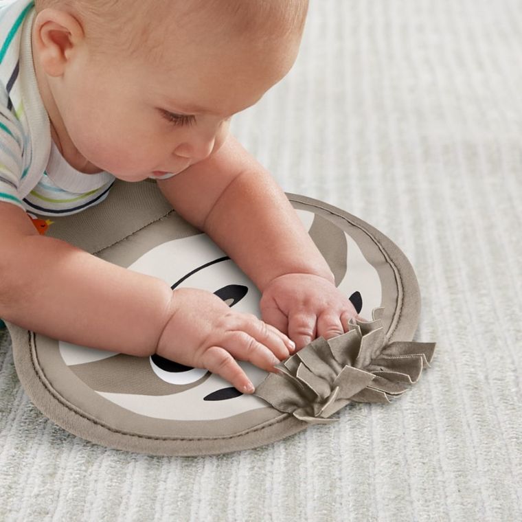 Fisher-Price, Muzyczny Leniwiec, poduszka z wibracjami, interaktywna zabawka niemowlęca