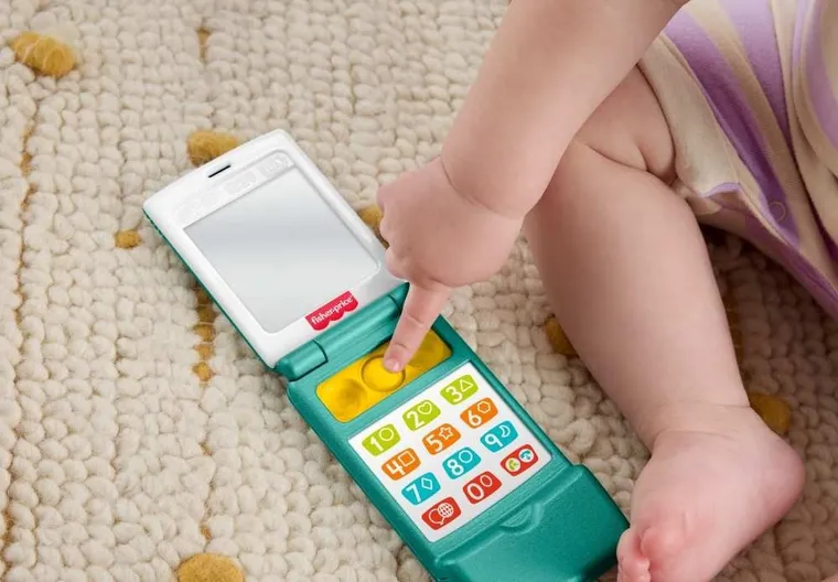 Fisher-Price, Ucz się i śmiej!, Edukacyjny telefonik z klapką, zabawka interaktywna