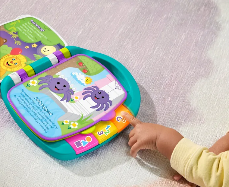 Fisher-Price, Ucz się i śmiej!, Książka z wierszykami, zabawka edukacyjna