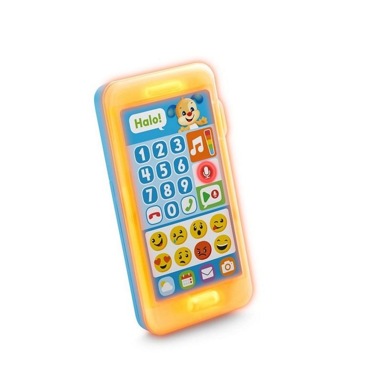 Fisher-Price, Uczący smartfonik Szczeniaczka "Nagraj wiadomość", niemowlęca zabawka interaktywna