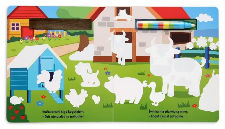 Flamaster wodny. Zwierzęta z podwórka