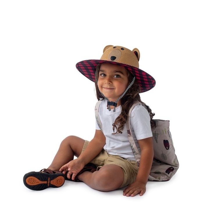 FlapJack, Miś, ręcznik plażowy, plecak dla dzieci, 2w1