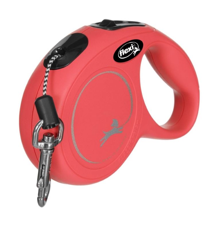 Flexi, New Classic, smycz, rozmiar XS, linka, 3 m, do 8 kg, czerwony