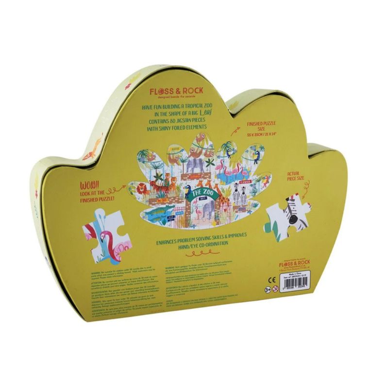 Floss & Rock, Dżungla, puzzle, 80 elementów