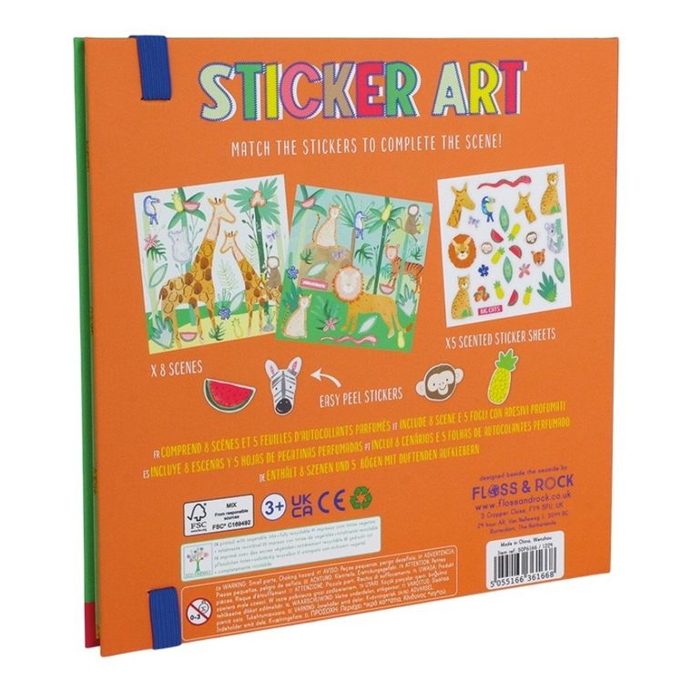 Floss & Rock, Dżungla, zestaw pachnących naklejek