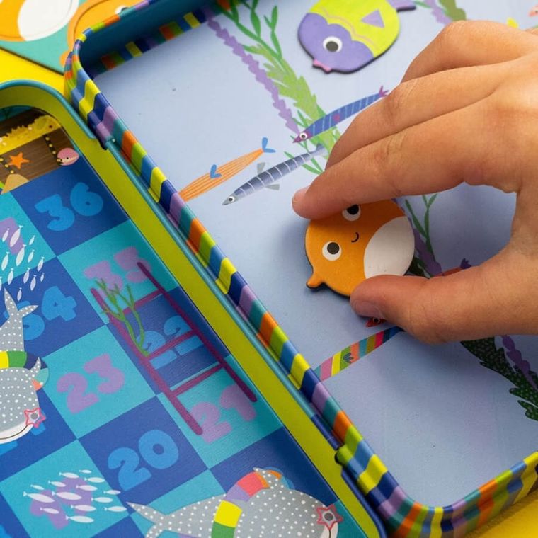 Floss & Rock, Ocean, gry magnetyczne w puszce 6w1