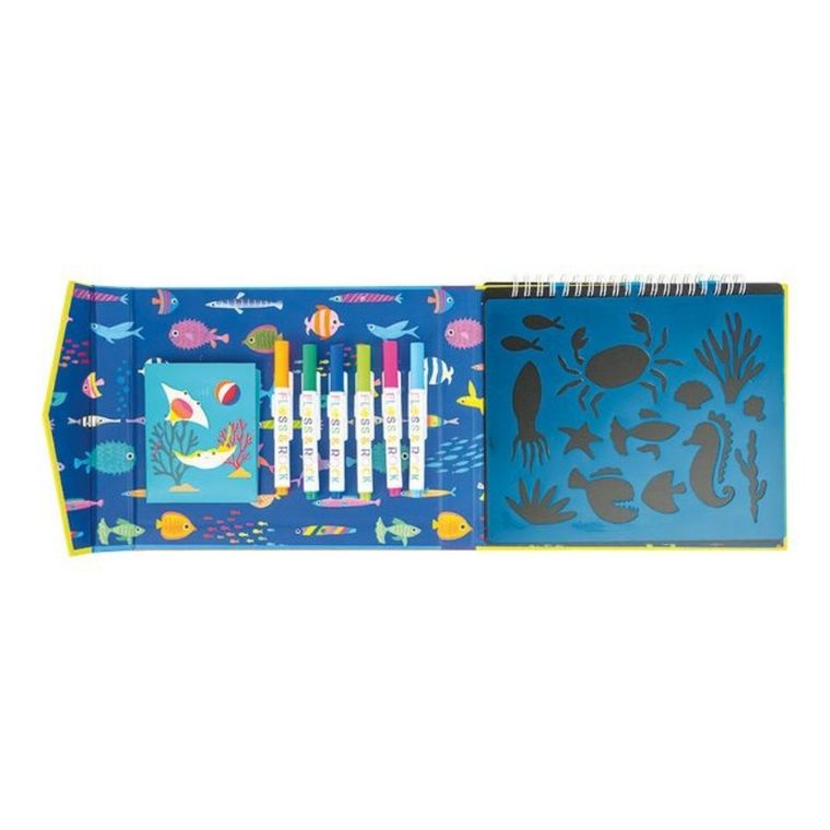 Floss & Rock, Ocean, szkicownik z kredowymi pisakami