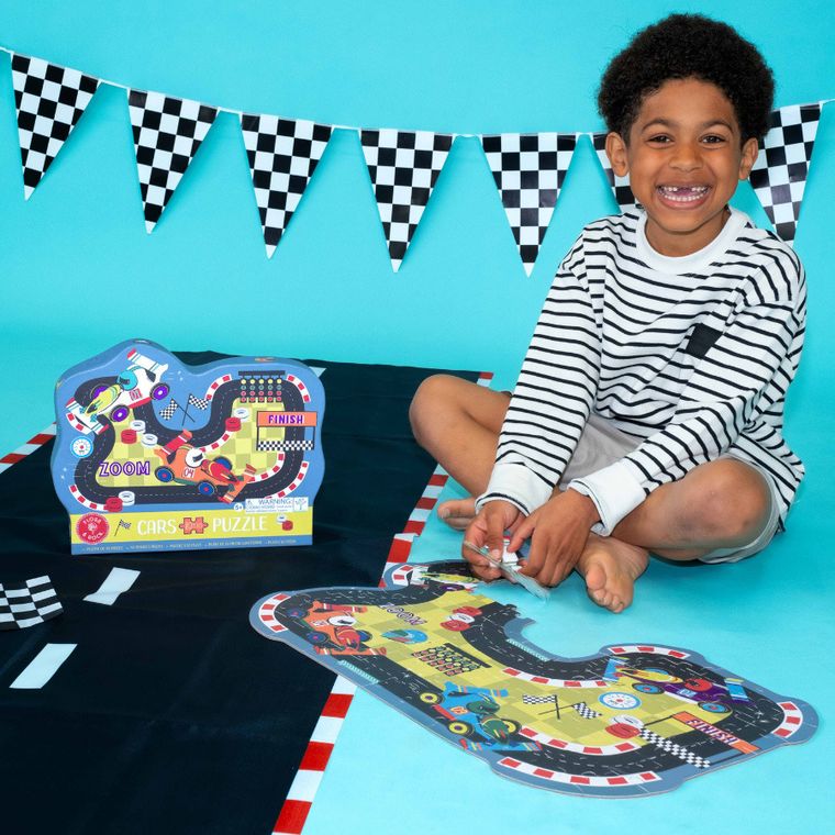 Floss & Rock, Samochody, puzzle, 80 elementów