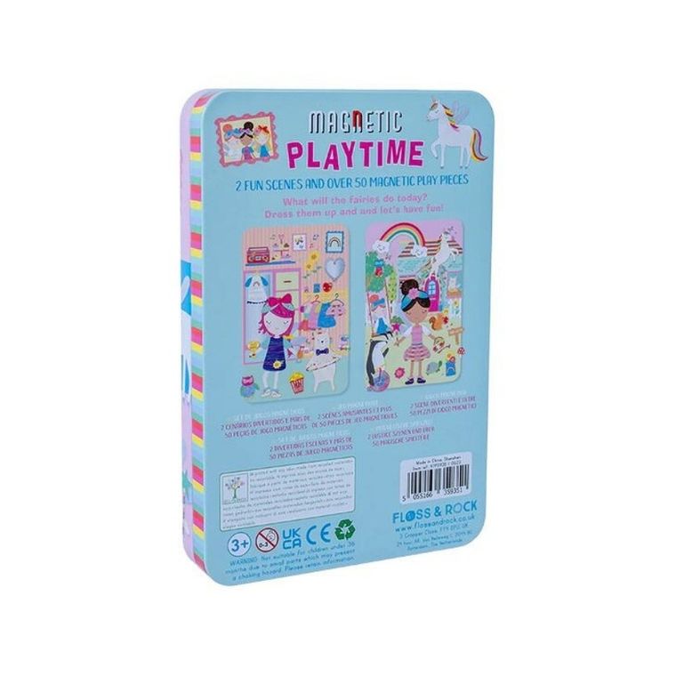 Floss & Rock, Tęczowe wróżki, magnetyczna układanka w pudełku