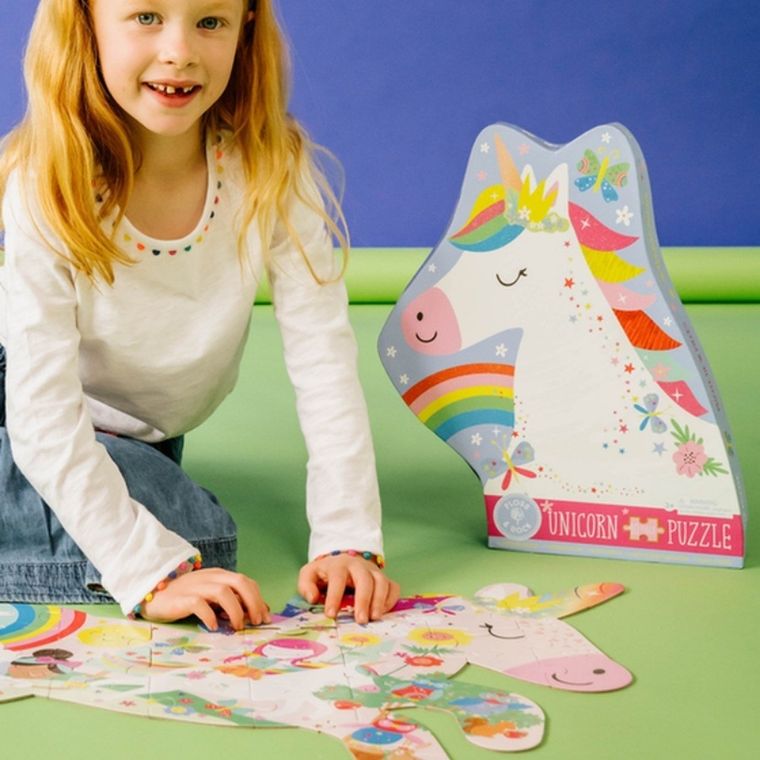 Floss & Rock, Tęczowe wróżki, puzzle, 40 elementów