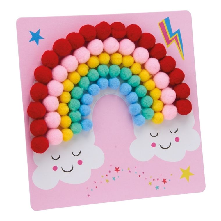 Floss & Rock, Tęczowe Wróżki, zestaw kreatywny z pomponami