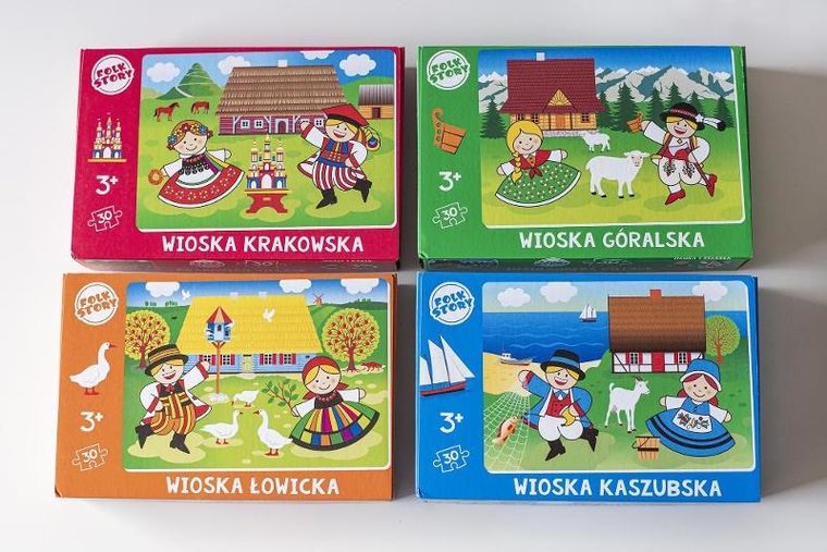 Folkstar, Wioska Łowicka, puzzle, 30 elementów