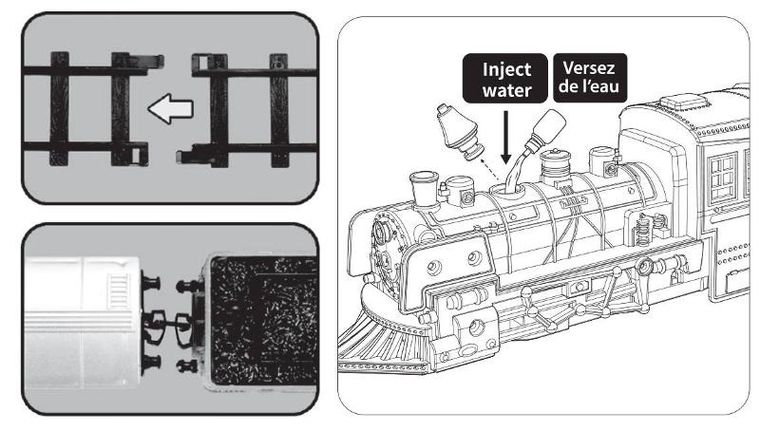 Fééric Lights and Christmas, kolejka bożonarodzeniowa z prawdziwą parą