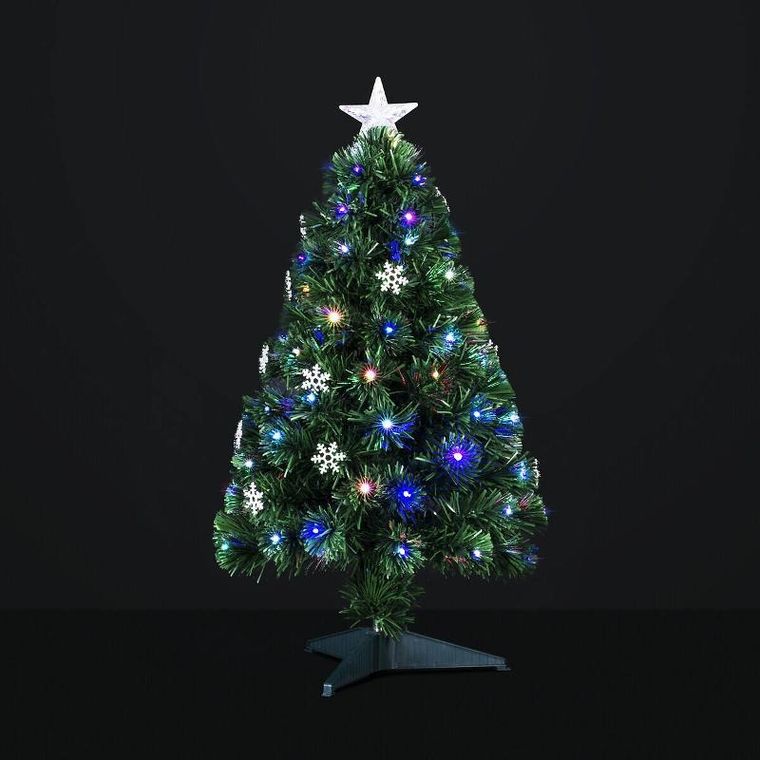 Fééric Lights And Christmas, sztuczna choinka z oświetleniem i gwiazdą, 90 cm