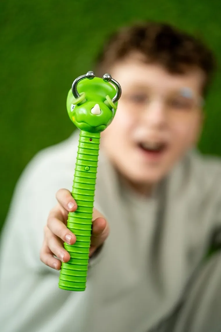 Fru Blu, Dino, zestaw do robienia baniek mydlanych z łapaczem i płynem, 0,4l