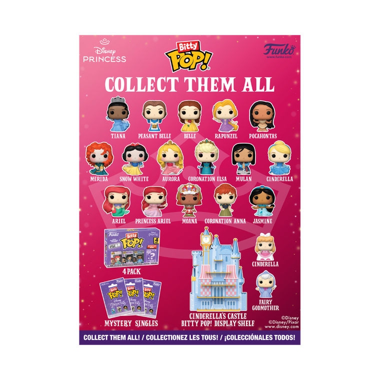 Funko Bitty Pop! Księżniczki Disneya, kalendarz adwentowy z mini figurkami kolekcjonerskimi, 24 elementy