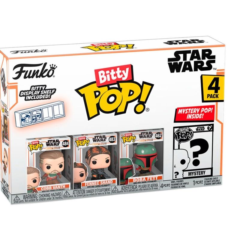 Funko Bitty Pop! Star Wars: Mandalorian S1, mini figurki kolekcjonerskie, 4 szt.