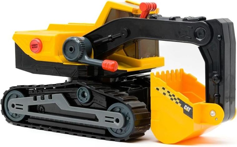 Funrise Toys, CAT, koparka na gąsienicach, interaktywny pojazd budowlany