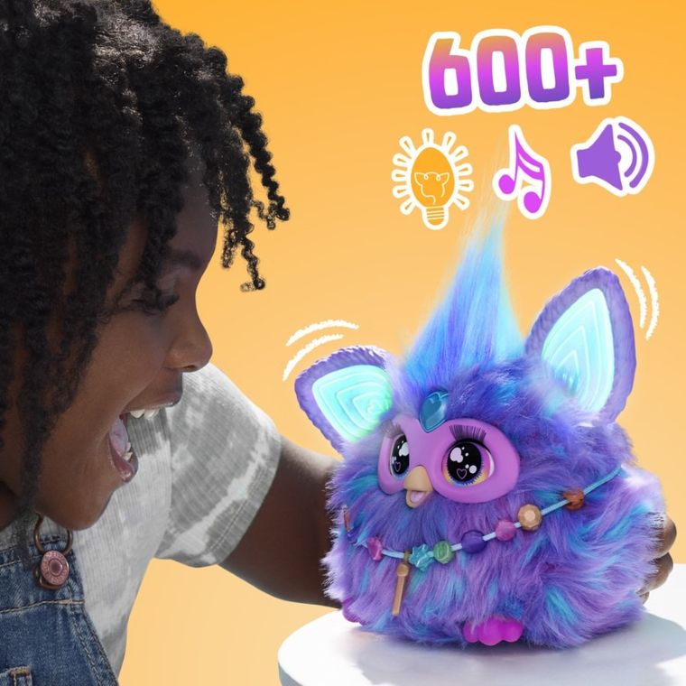 Furby 2.0, zabawka interaktywna, fioletowa