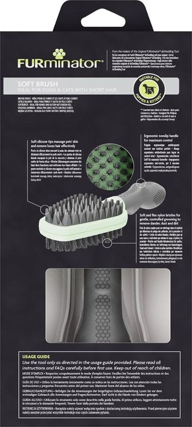Furminator, szczotka dwustronna dla szczeniąt, kociąt