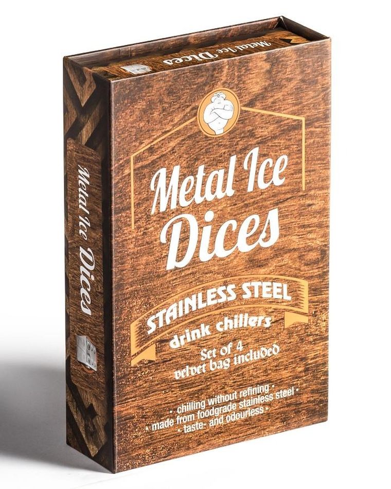 Gadget Master, metalowe kości do drinków