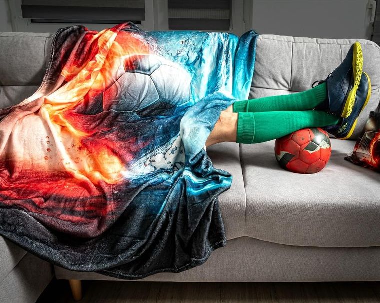 Gadget Master, piłkarski zestaw, kocyk i poduszka