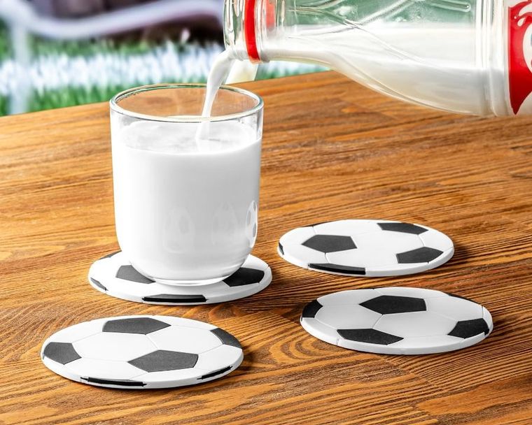 Gadget Master, podkładki piłkarskie, futbolówka, 4 szt.