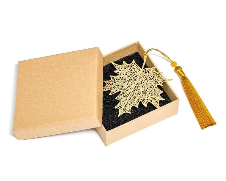 Gadget Master, zakładka do książki, liść klonu