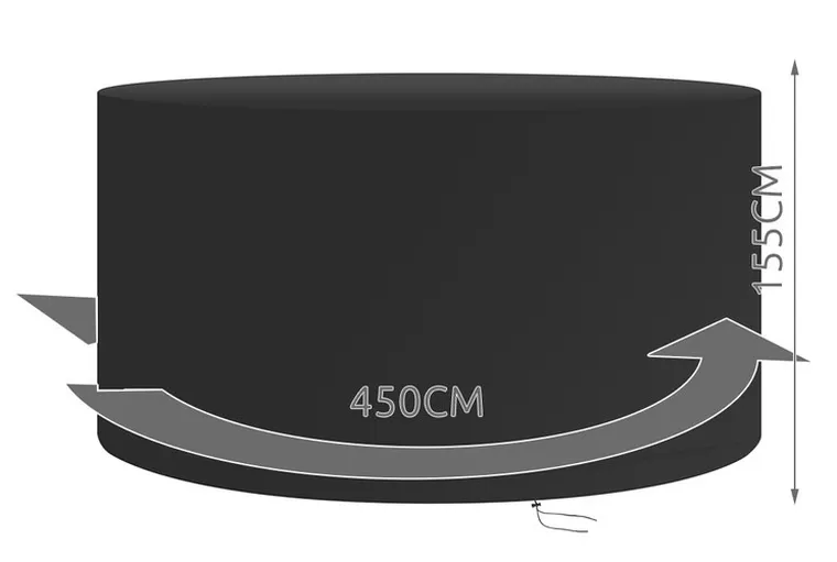 Gardlov, pokrowiec na kosz ogrodowy, podwójny