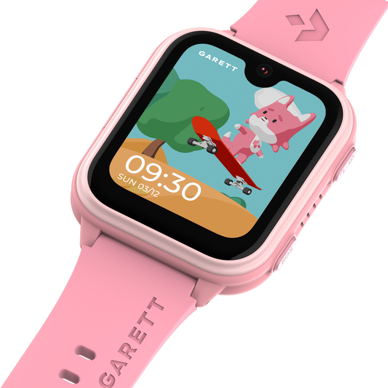 Garett, Kids Vibe AI, smartwatch 4G, różowy