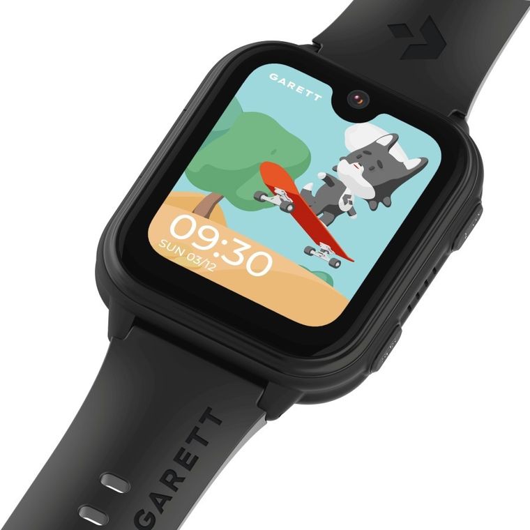 Garett Kids, Vibe, smartwatch, 4G, czarny