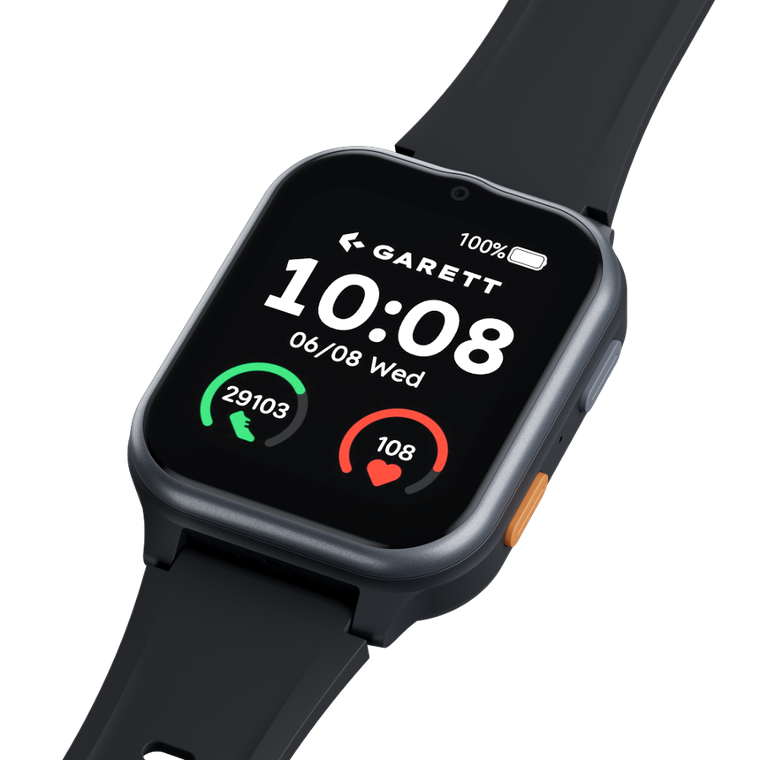 Garett, Senior Vita, smartwatch 4G, czarny
