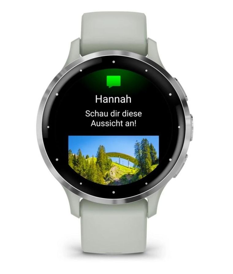 Garmin, Zegarek, Venu 3S 41mm Srebrny