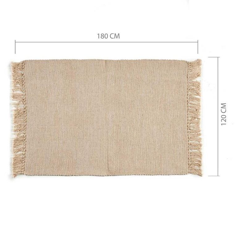 Giftdecor, dywan z frędzlami, 100% bawełny, 180-120 cm