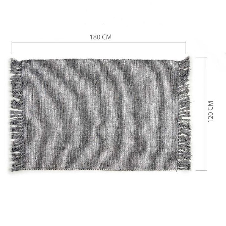 Giftdecor, dywan z frędzlami, 100% bawełny, 180-120 cm