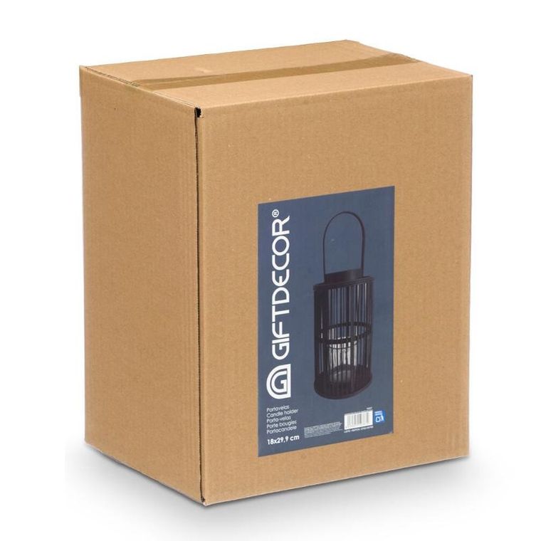 Giftdecor, Glow, duży bambusowy lampion, średnica 18,5-44,5 cm