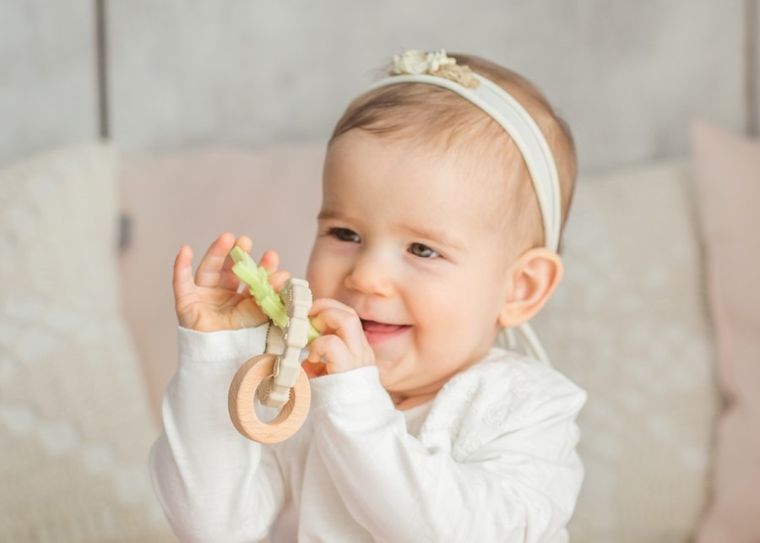 GiliGums, Rybka, gryzak z zawieszkami, 0m+