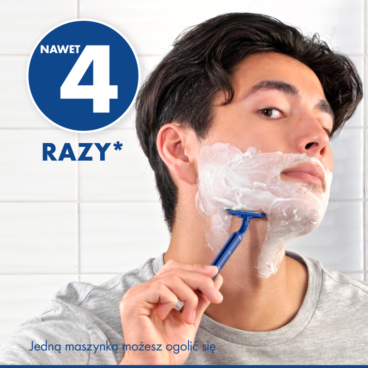 Gillette, Blue II Chromium, jednorazowe maszynki do golenia dla mężczyzn, 5 szt.