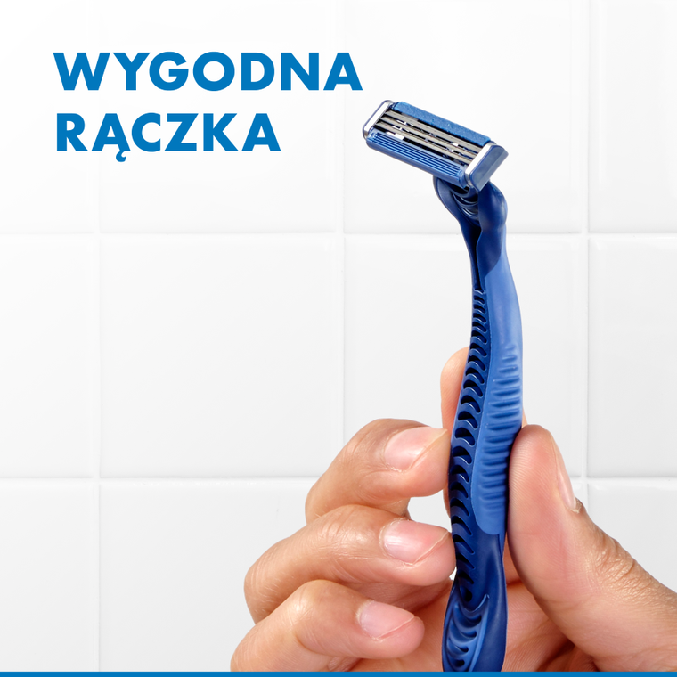 Gillette, Blue3 Football, jednorazowa maszynka do golenia dla mężczyzn, 6+2 szt.
