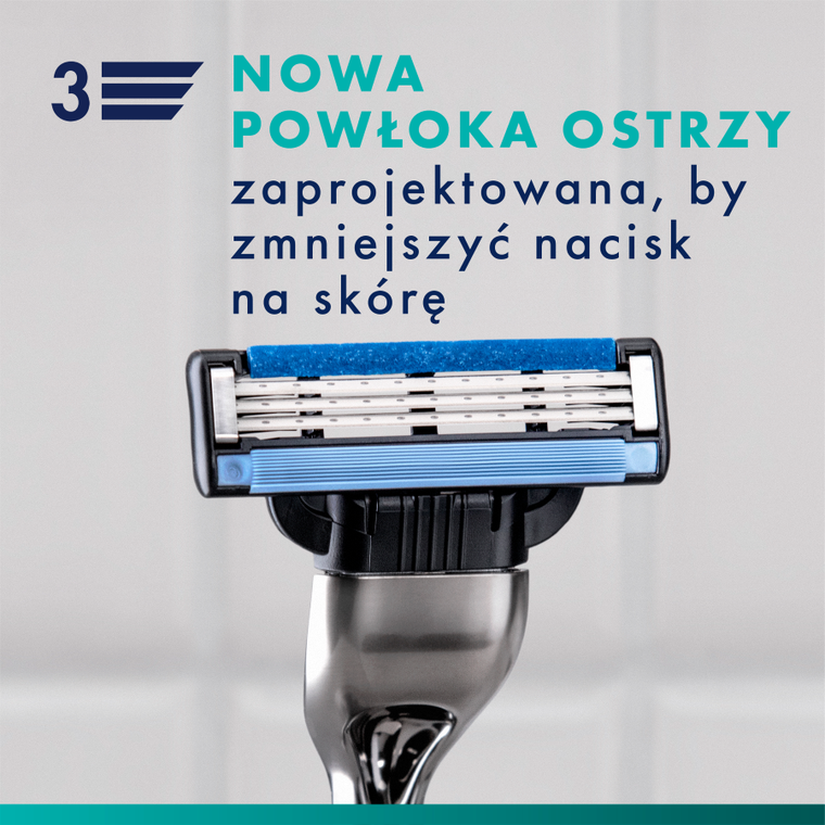 Gillette, Mach3, wymienne ostrza do maszynki do golenia, 2 szt.