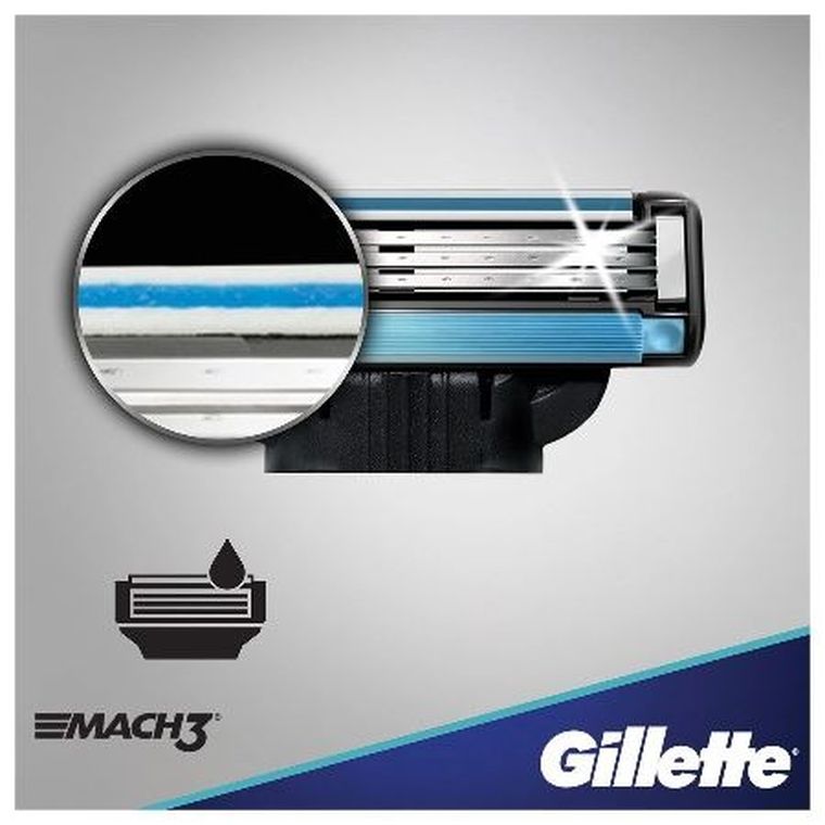 Gillette, wkłady ostrza do maszynki Mach3, 4 szt.