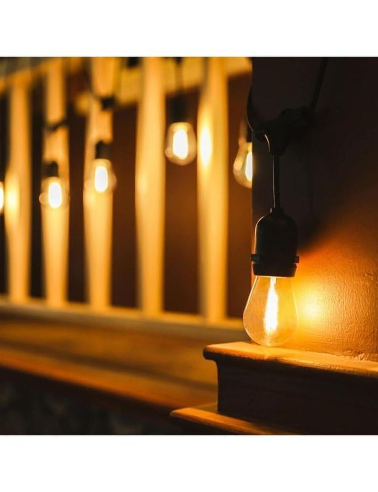 Girlanda ogrodowa świetlna, 20m, 20 żarówek LED, sieciowa, wodoszczelna