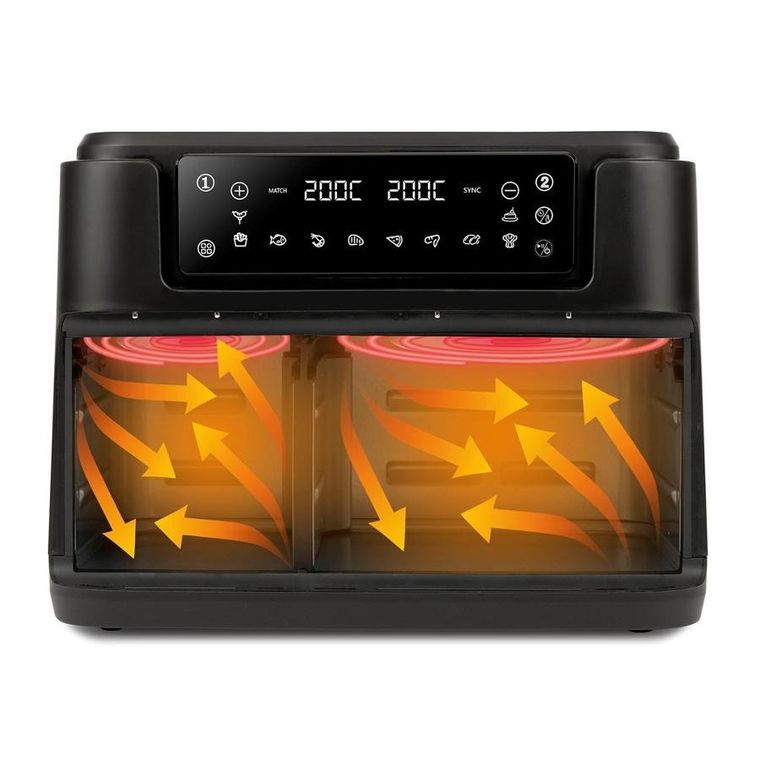 Girmi, frytkownica beztłuszczowa dwukomorowa, airfryer, FG26
