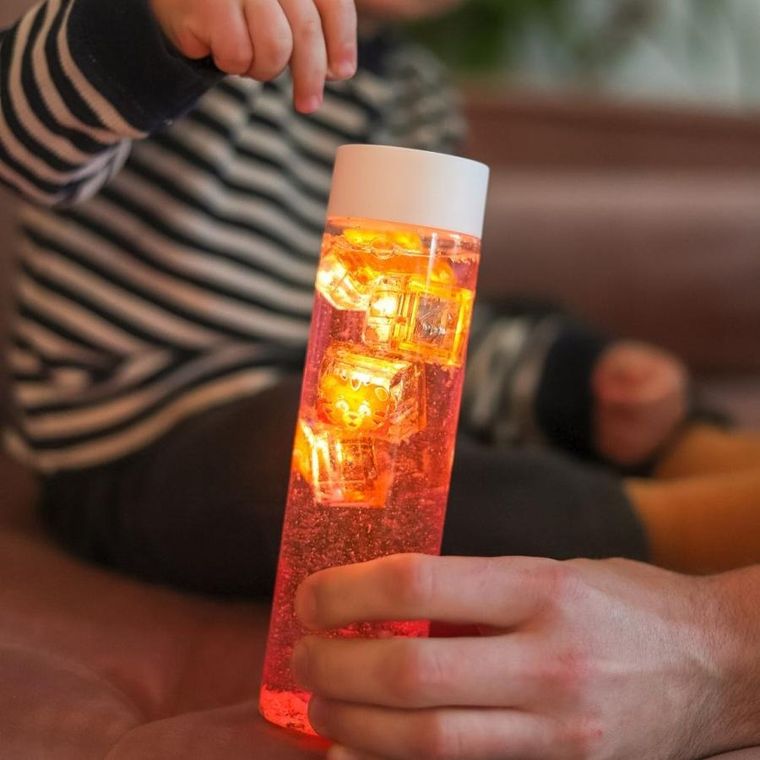 Glo Pals, Daniel Tygrysek, kostki sensoryczne świecące w wodzie, 4 szt.