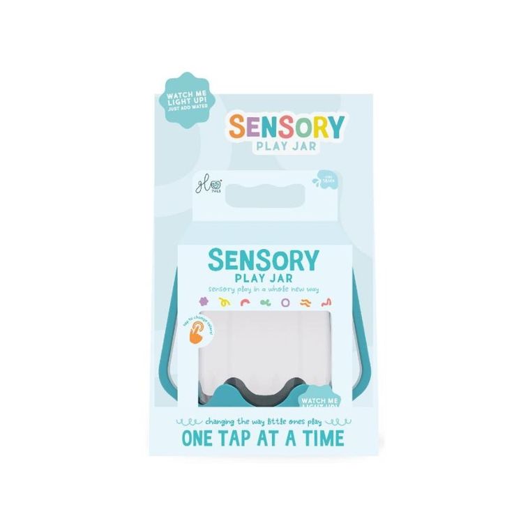 Glo Pals, słoik sensoryczny do napełnienia wodą, niebieski