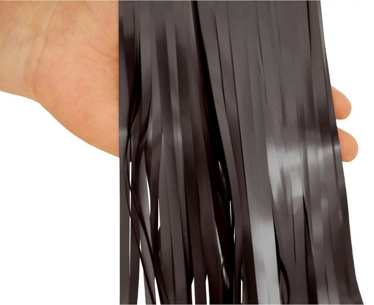 Godan, kurtyna matowa, czarna, 100-200 cm