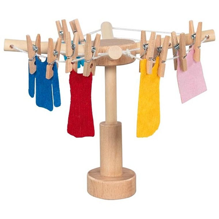 Goki, drewniane mebelki dla lalek, pralnia