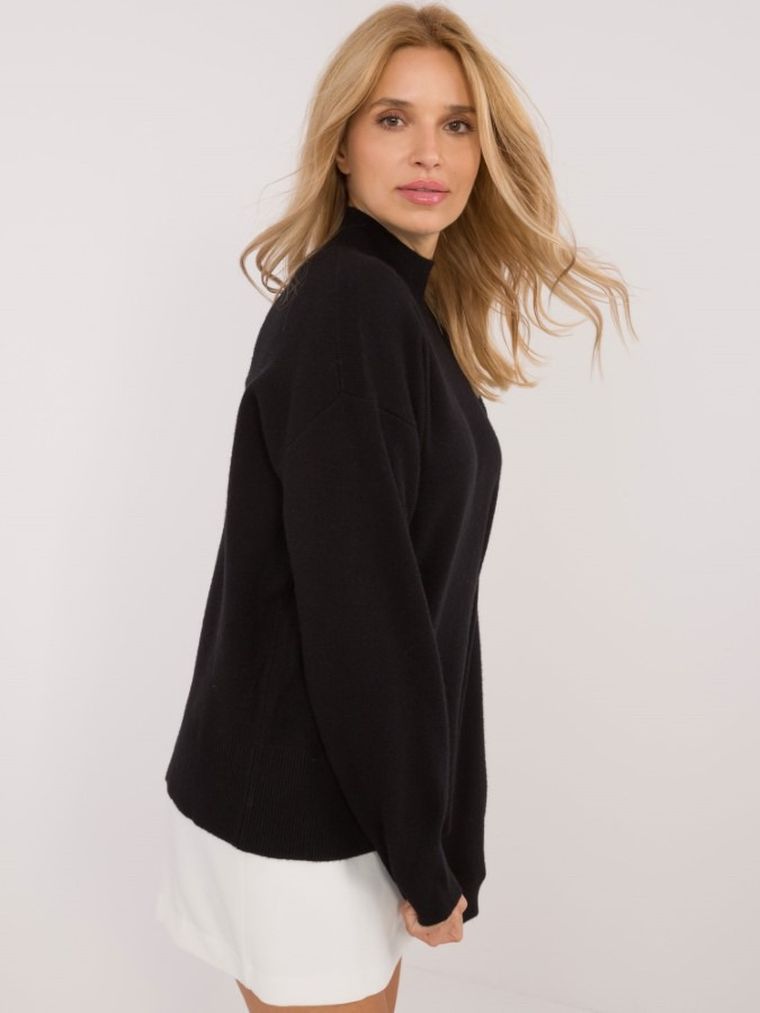 Golf damski, czarny, Sublevel