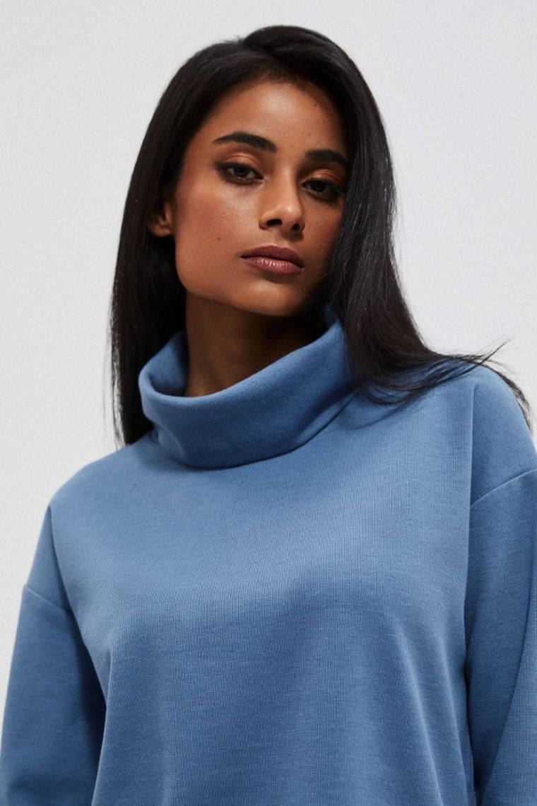 Golf damski, niebieski, Moodo