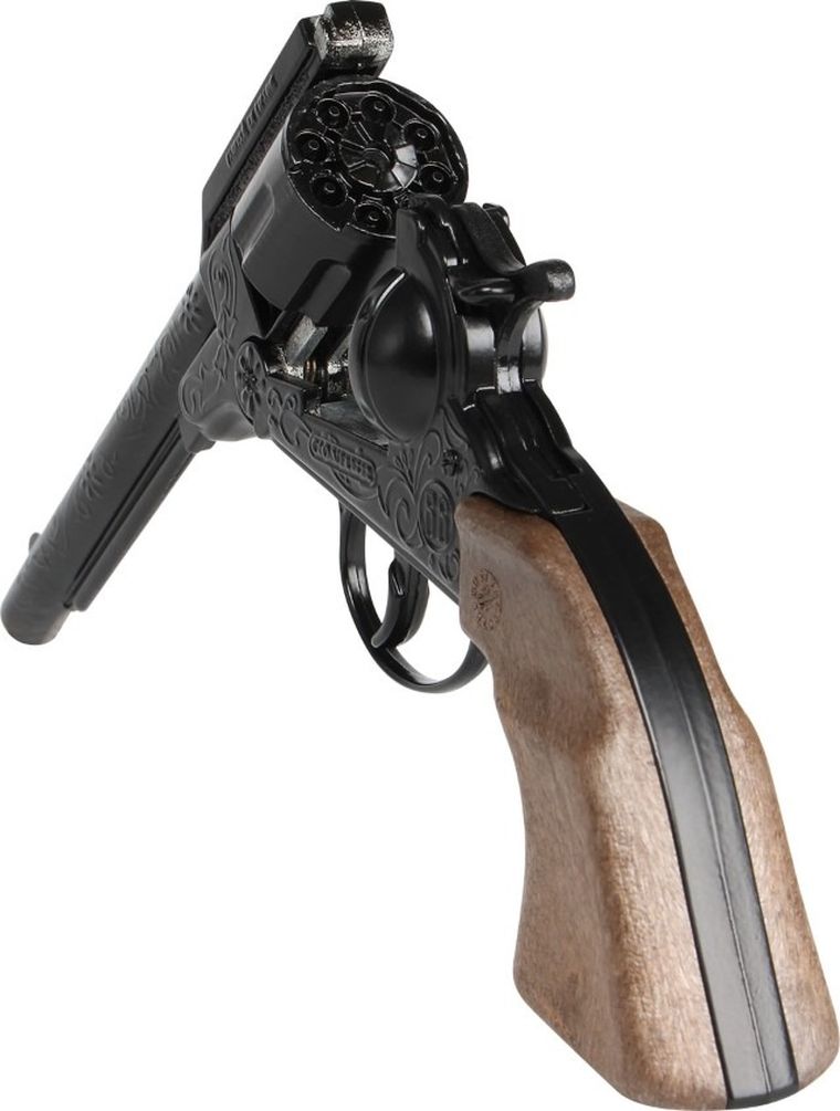 Gonher, rewolwer kowbojski, metalowy, 8 naboi
